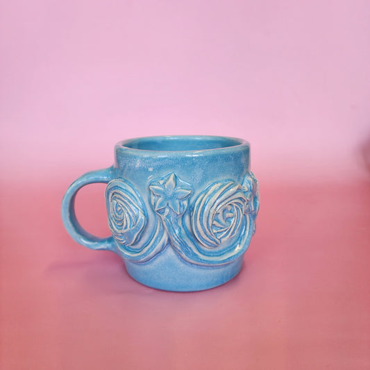 Pottery mug - sky blue