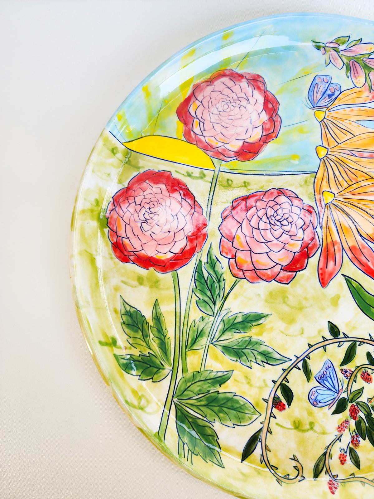 Summer garden platter