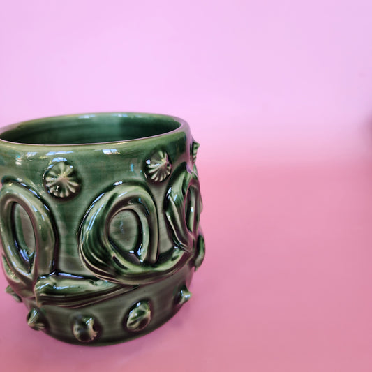 Pottery mug - pounamu