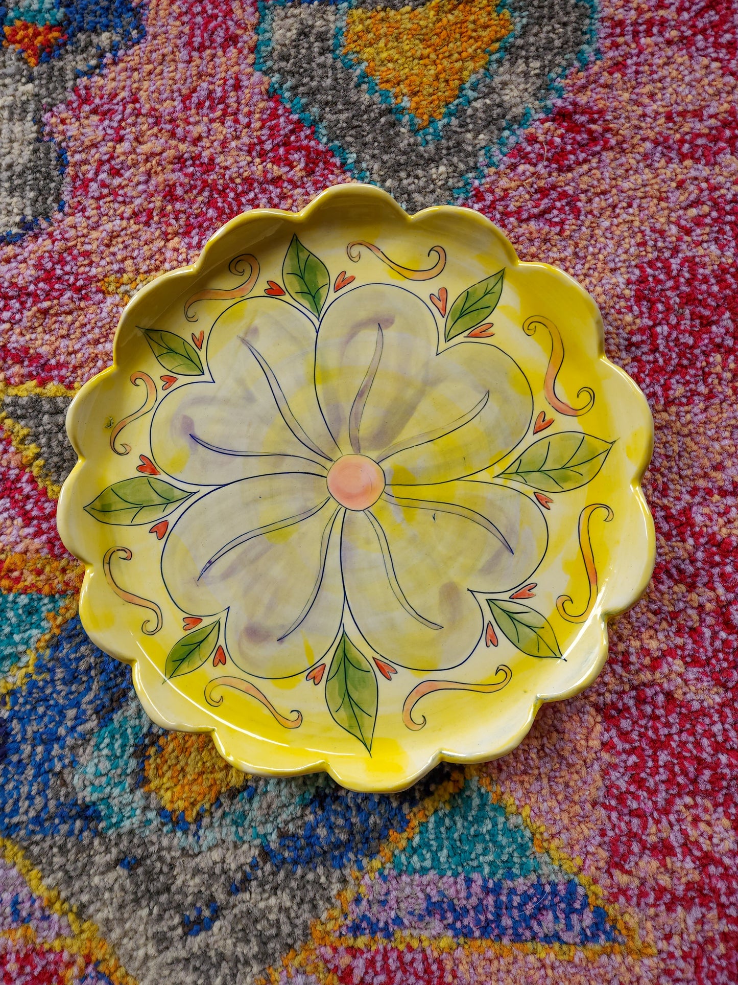 Scalloped Flower Platter