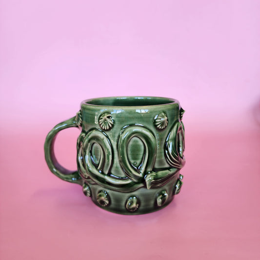 Pottery mug - pounamu