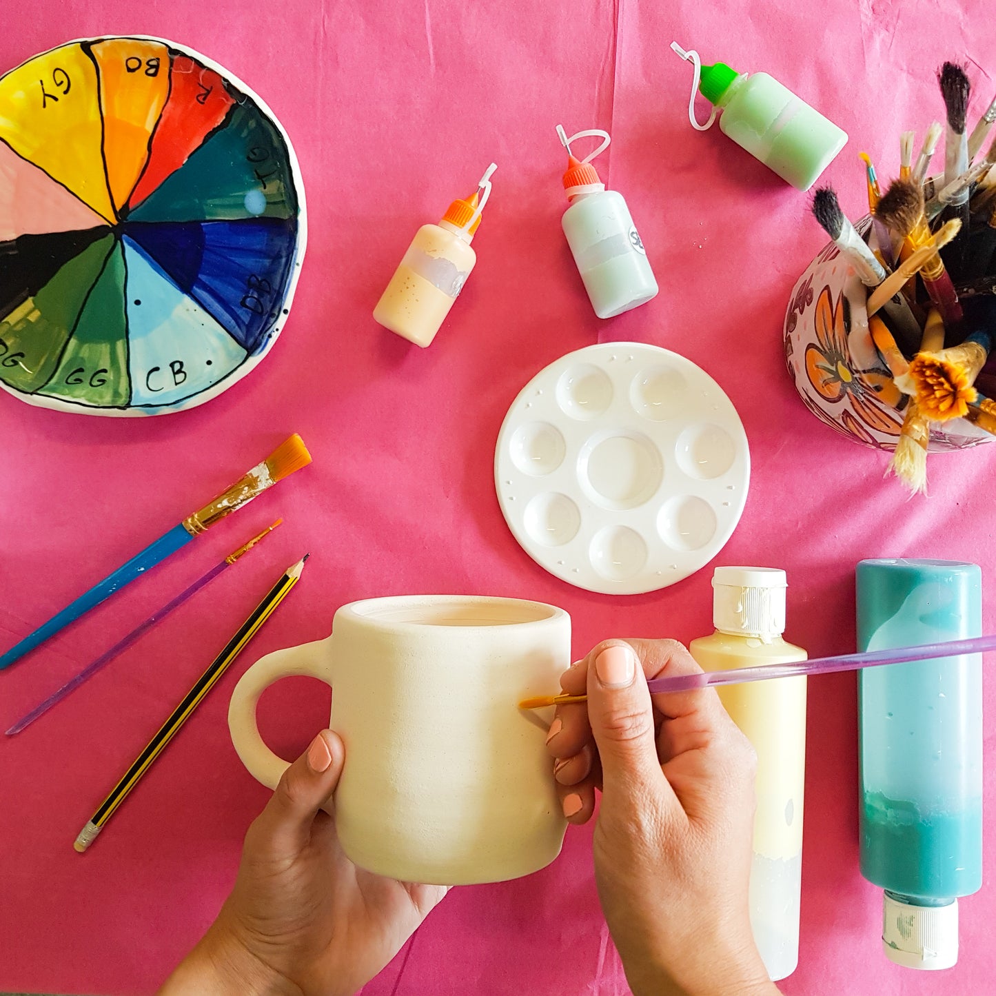 Pottery painting workshop - Paint your own design onto a mug, December 9th