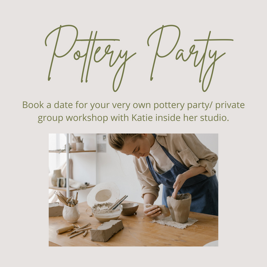 Deposit for a Pottery Party - book your workshop date